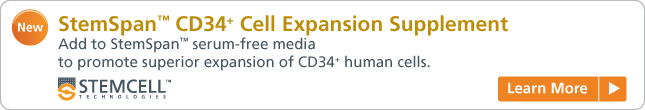 Learn more: StemSpan CD34+ Cell Expansion Supplement